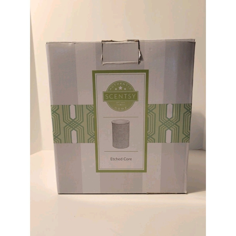 Scentsy "Etched Core" White Full Size Wax Warmer - NEW in  Original Box